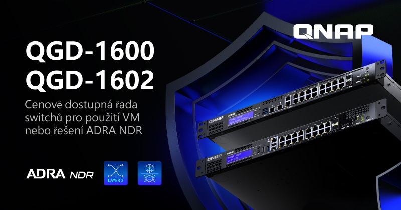 QNAP nové switche QGD-1600 a QGD-1602