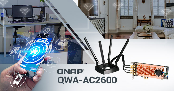 QNAP bezdrátový adaptér QWA-AC2600
