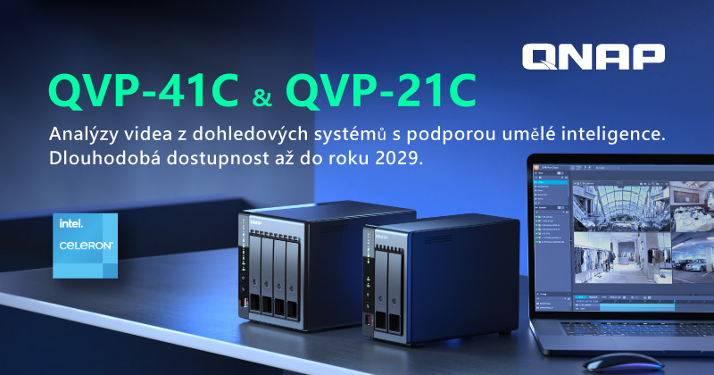 Nové QNAP NVR modely QVP-41C a QVP-21