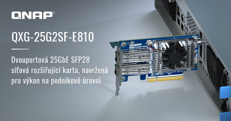 QNAP 25Gb PCIe karta QXG-25G2SF-E810