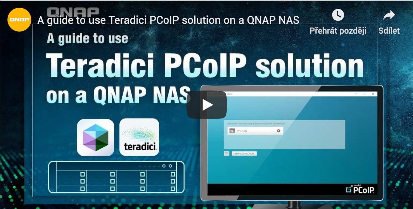 řešení Teradici PCoIP na QNAP NAS